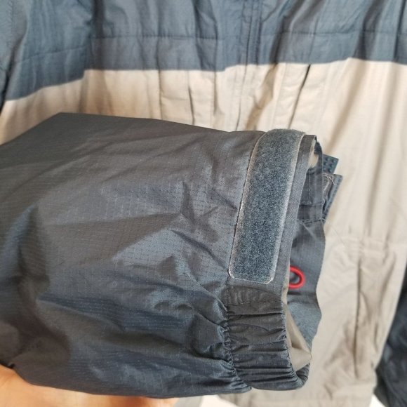 Burton Mens XL Blue Tan Windbreaker Jacket Full Zi - Picture 4 of 11